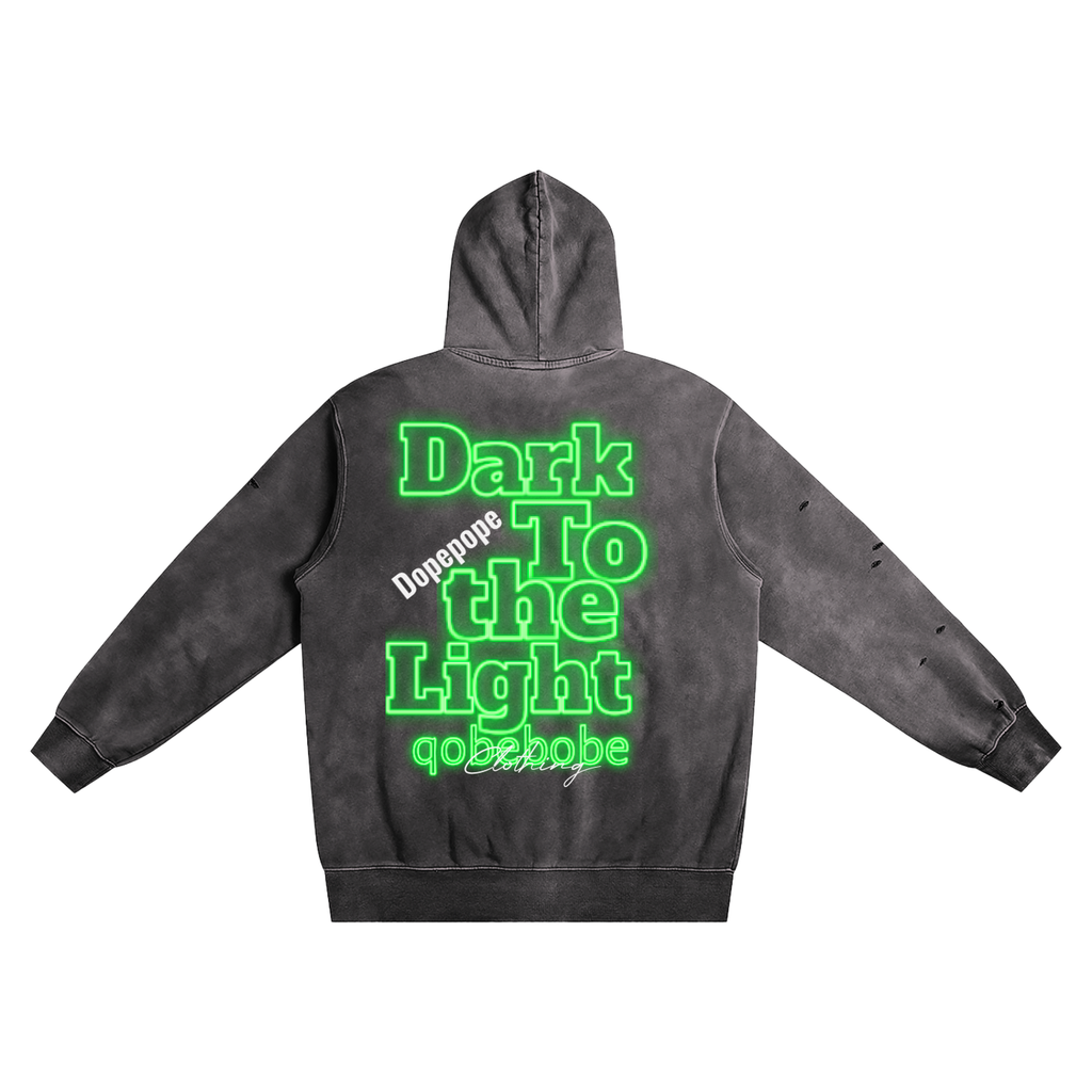 Distressed Vintage Wash Hoodie