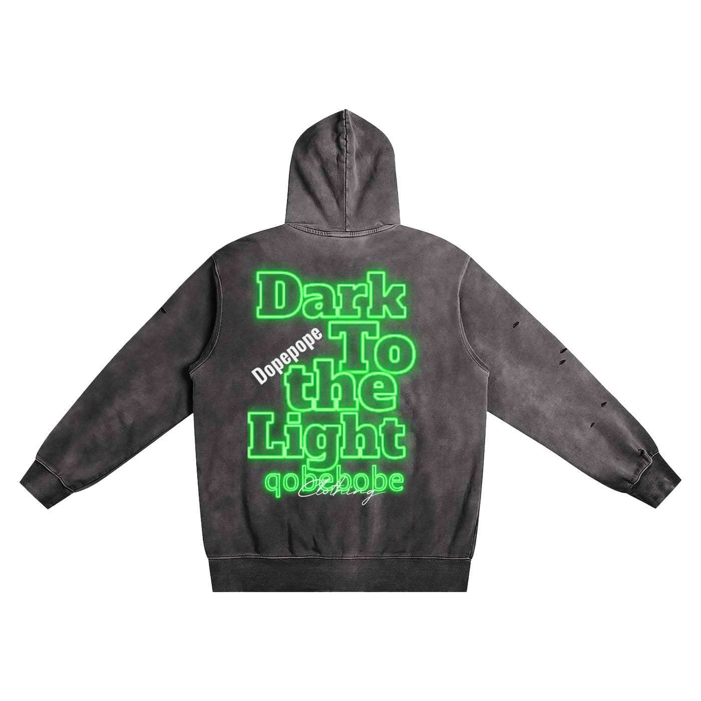 Distressed Vintage Wash Hoodie