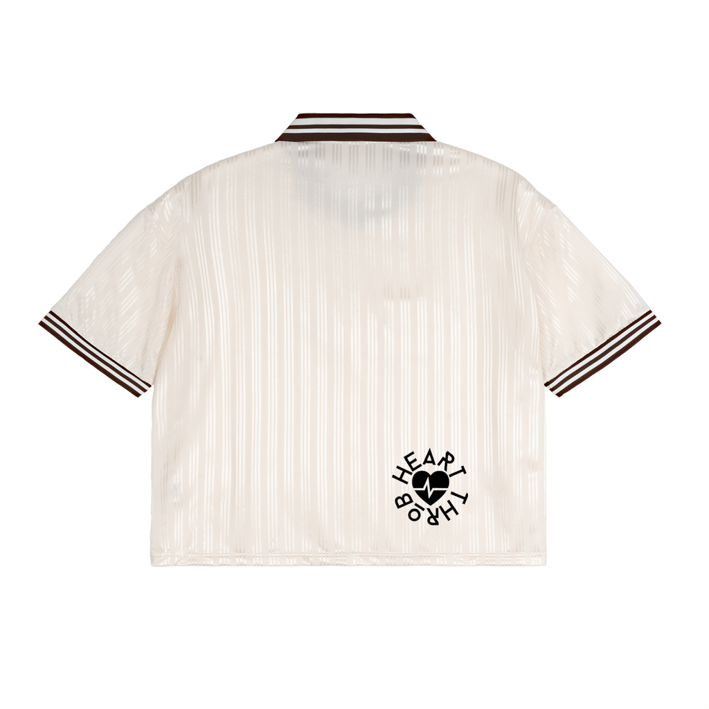 Contrast Stripes Polo Collar T-Shirt