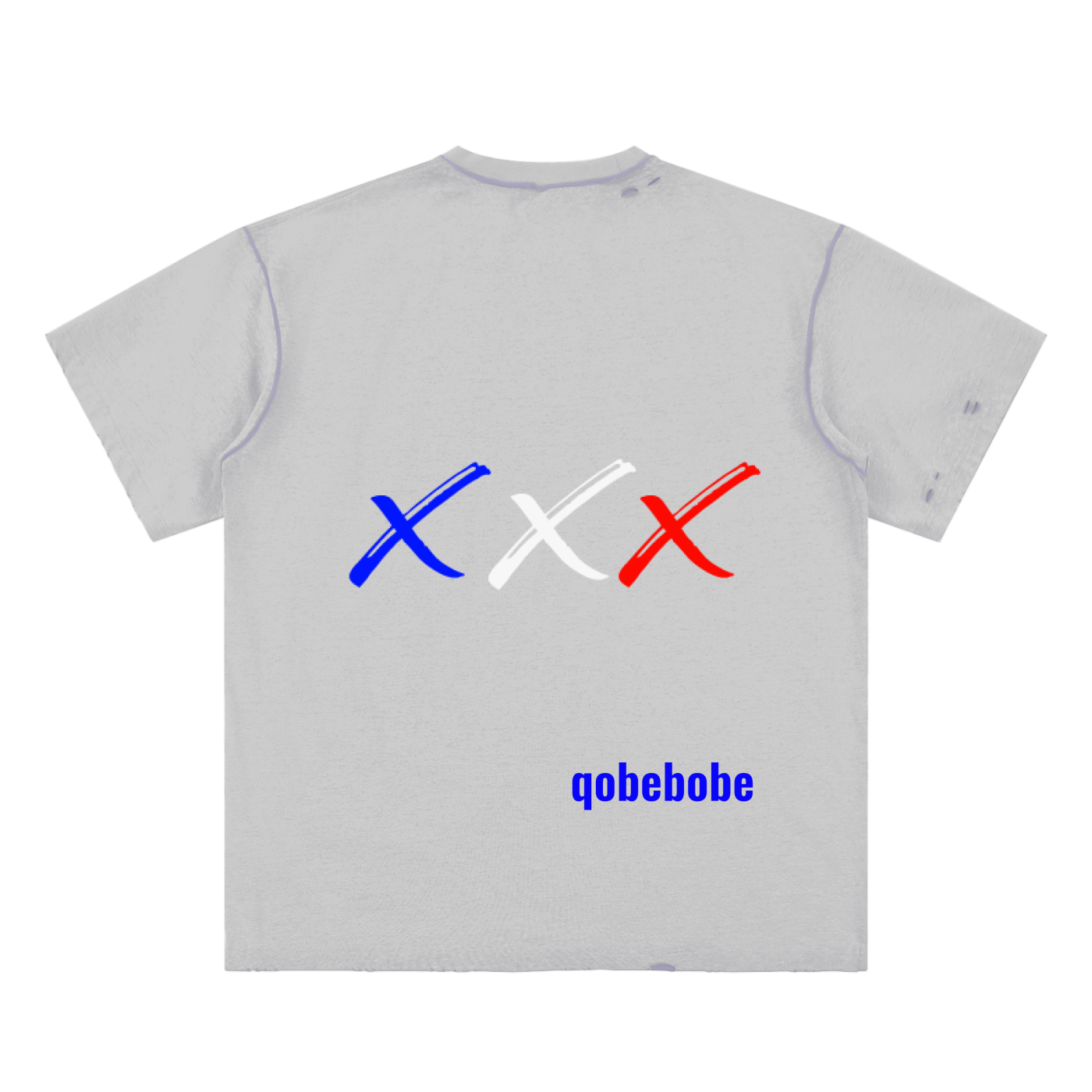 Hand-frayed Reversible T-shirt