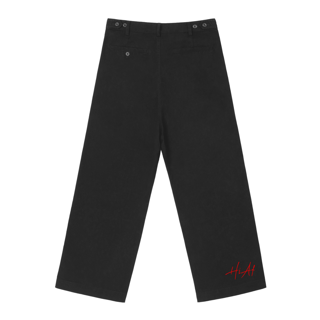 Adjustable Waist Straight-Leg Pants