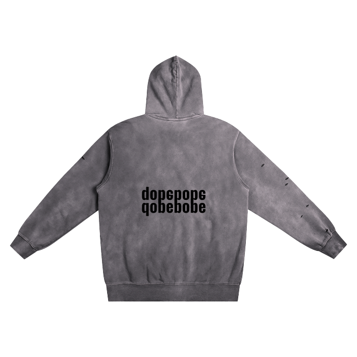 Distressed Vintage Wash Hoodie