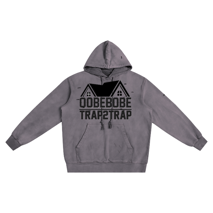 Distressed Vintage Wash Hoodie