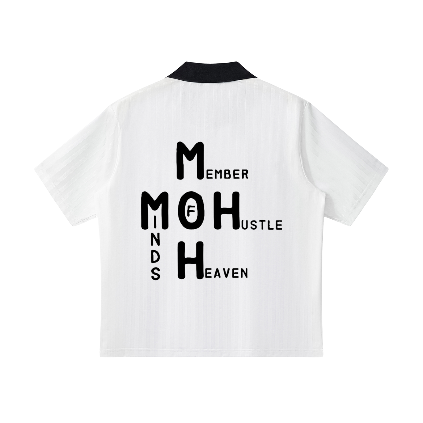 Contrast Collar Striped Soccer Jersey