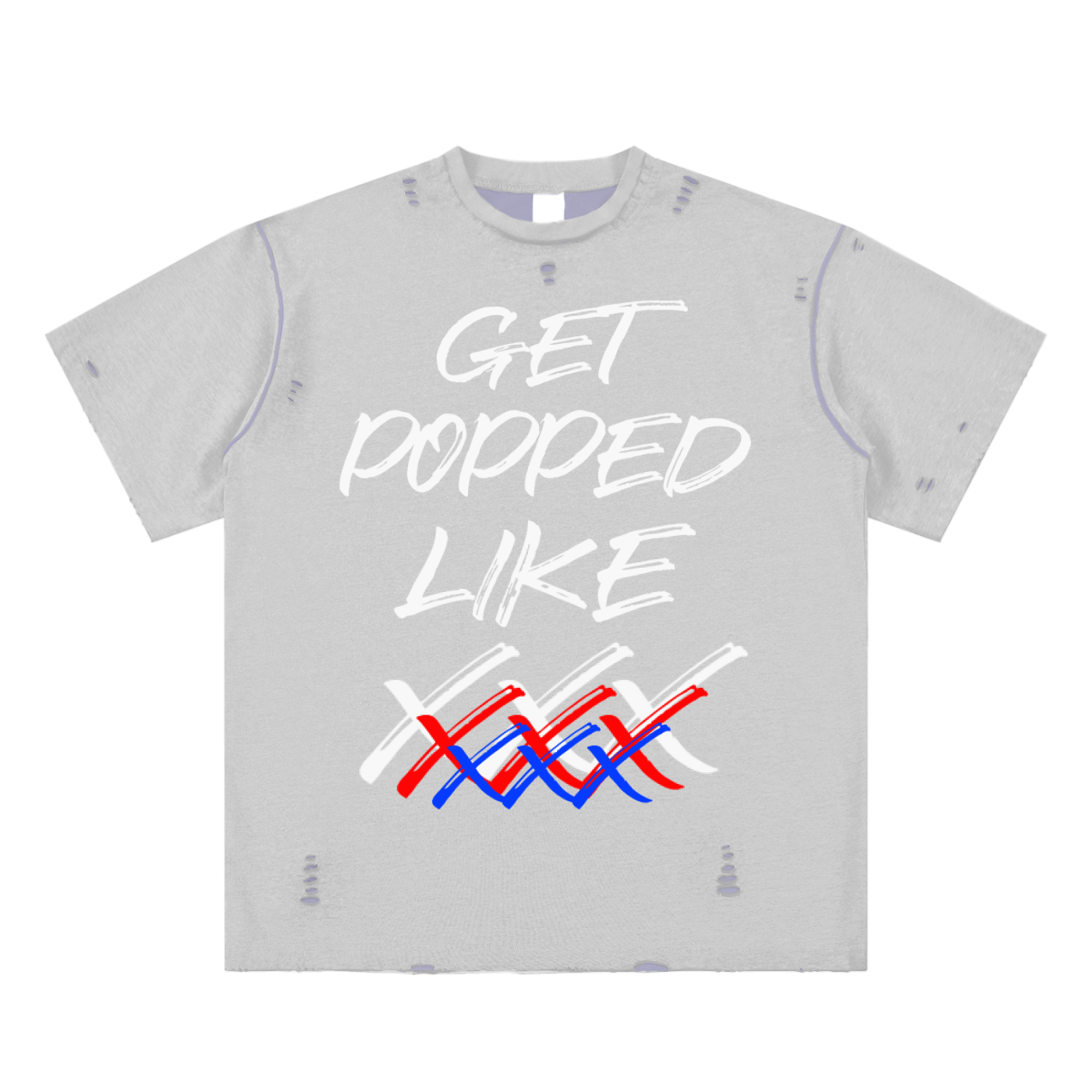 Hand-frayed Reversible T-shirt