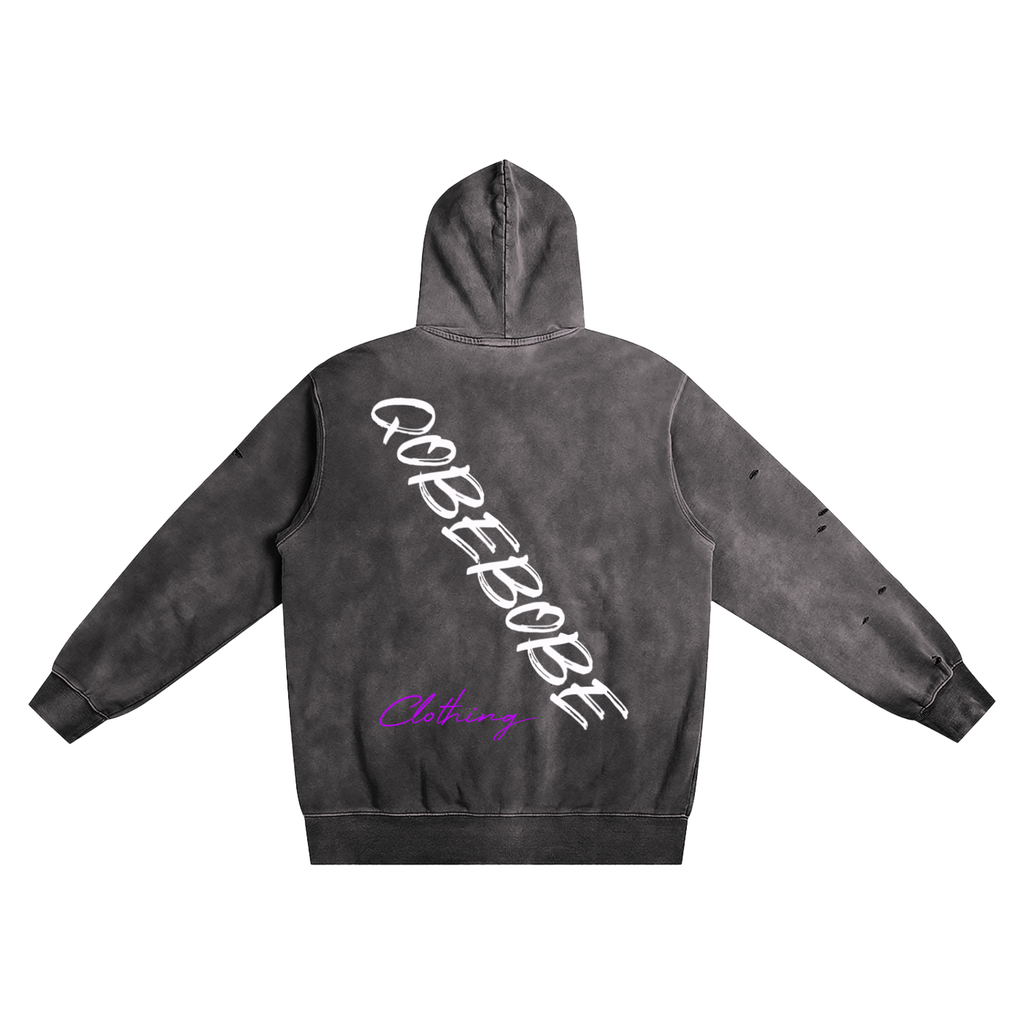 Distressed Vintage Wash Hoodie