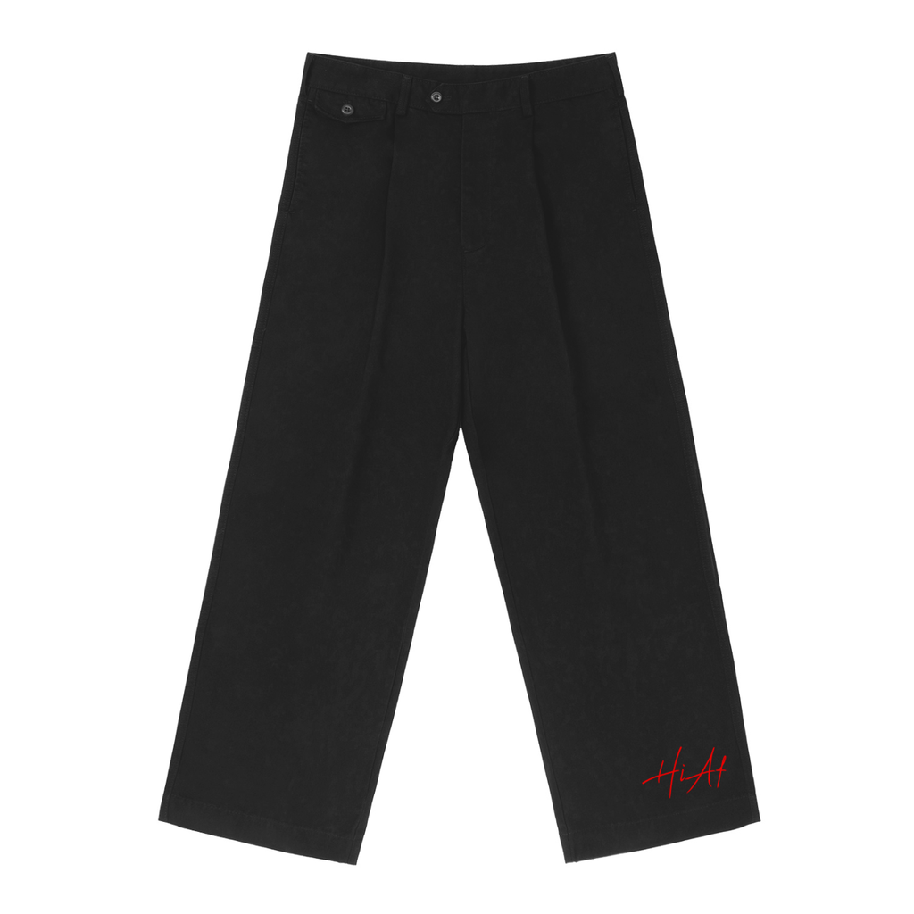 Adjustable Waist Straight-Leg Pants
