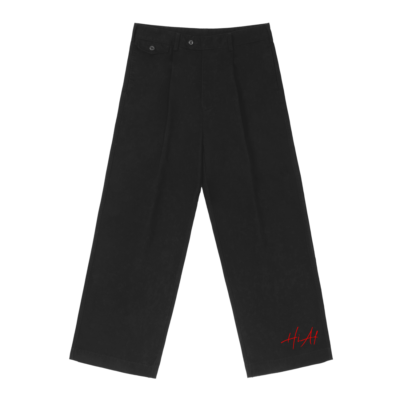 Adjustable Waist Straight-Leg Pants