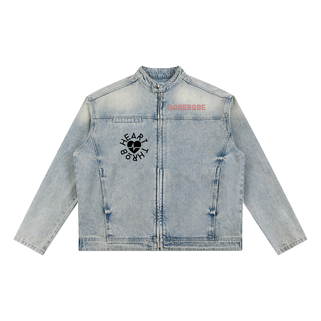 HeartThrob Zip Denim Jacket