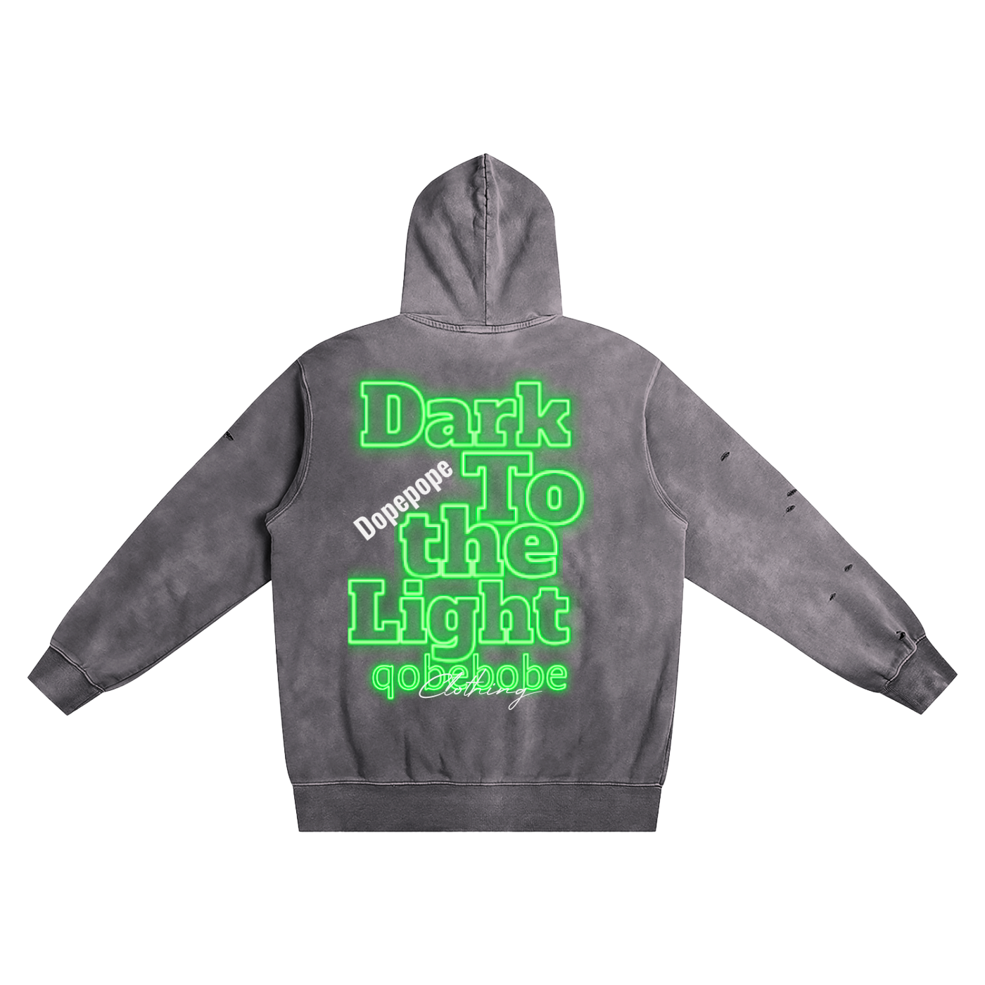 Distressed Vintage Wash Hoodie