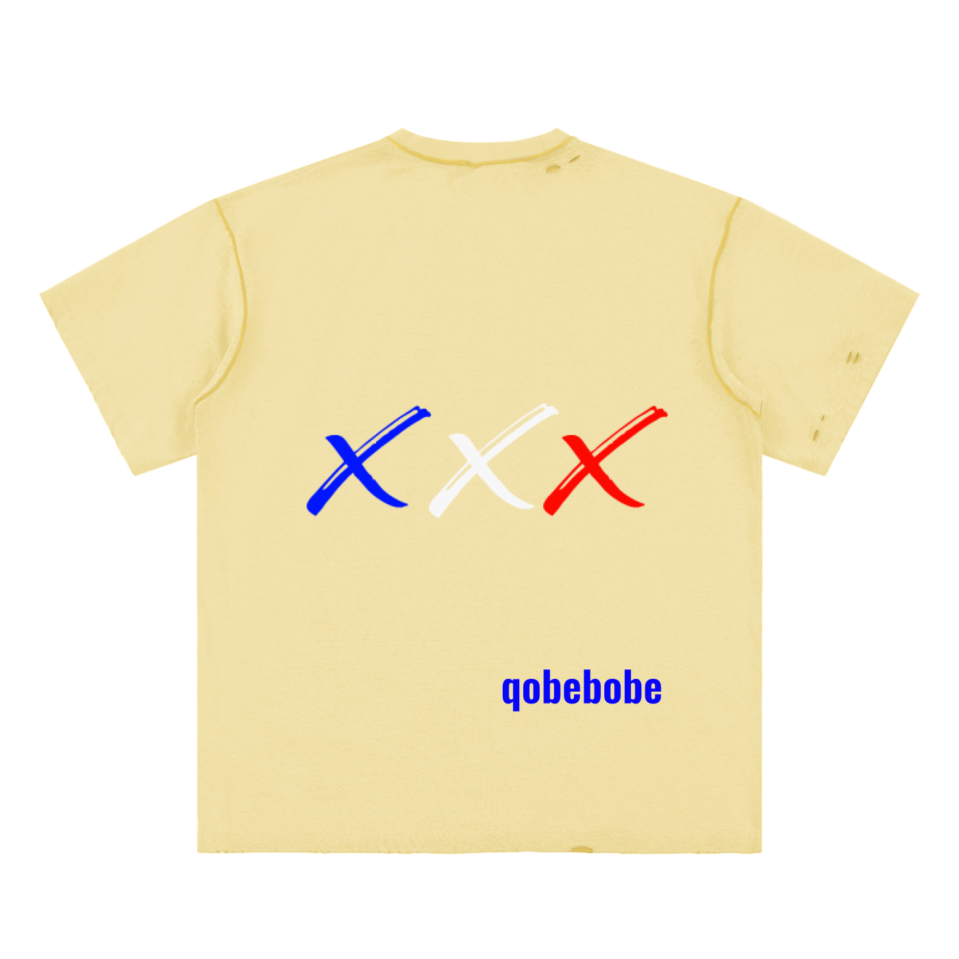 Hand-frayed Reversible T-shirt