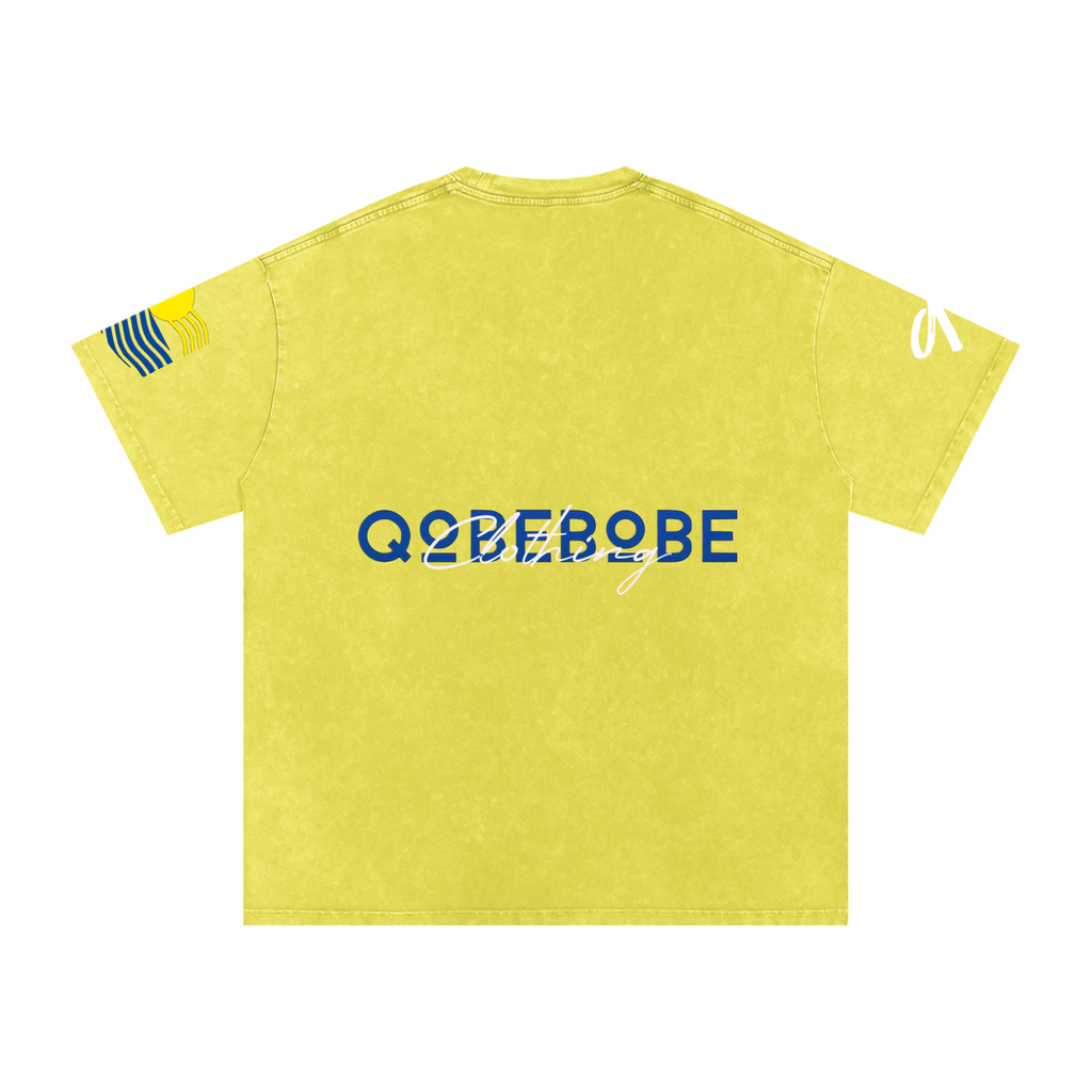 Snow Washed Oversized Cotton T-Shirt